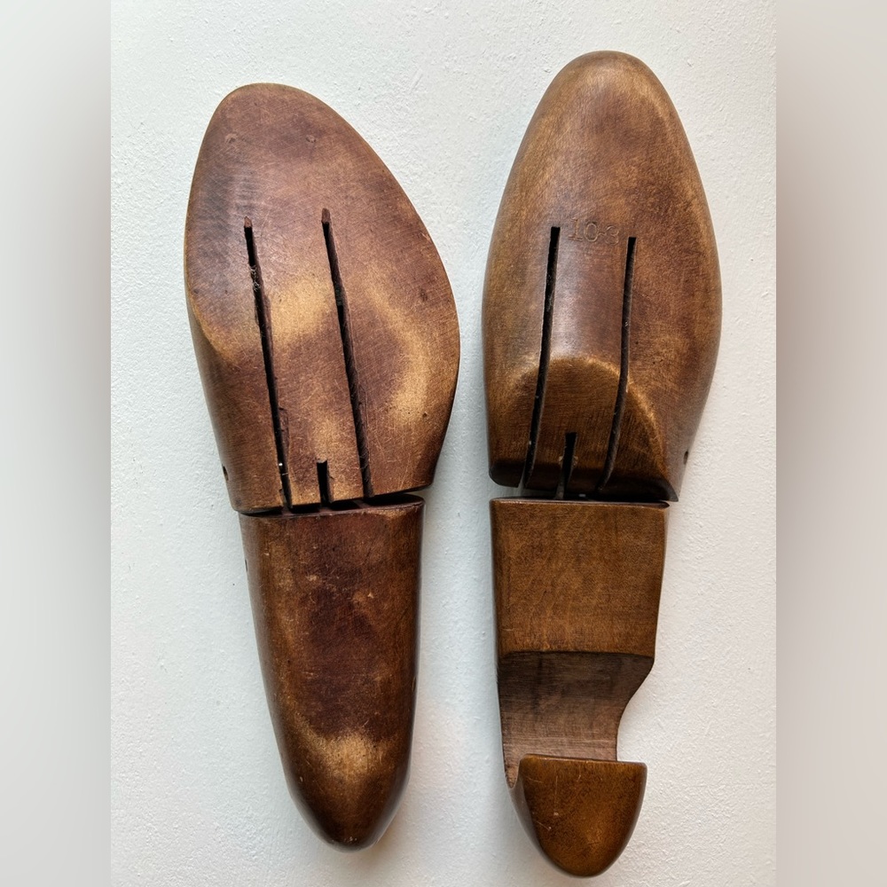 Vintage wood shoe molds French Shriner mold size 10 - Picture 3 of 4